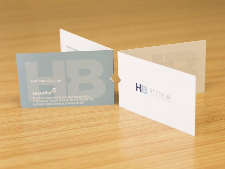 HB Financial business cards beauty