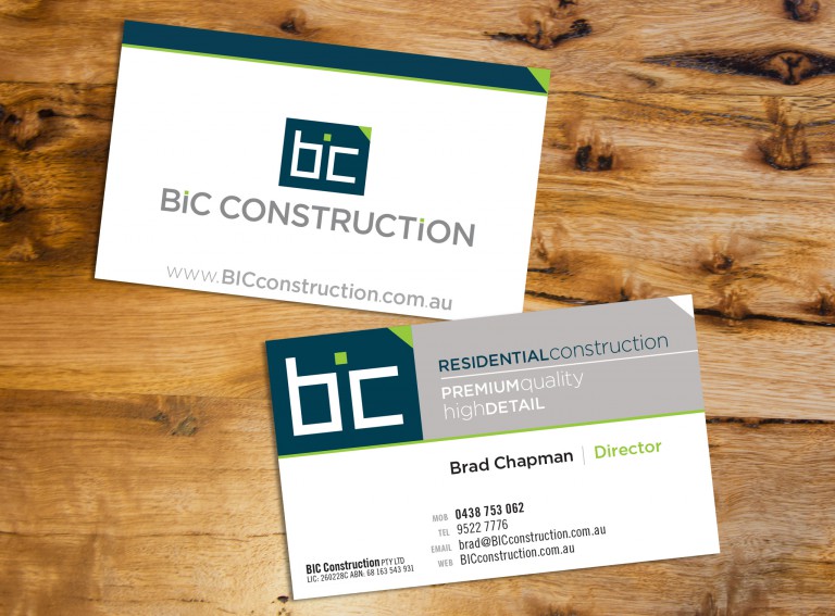 BIC Construction Stationery business cards