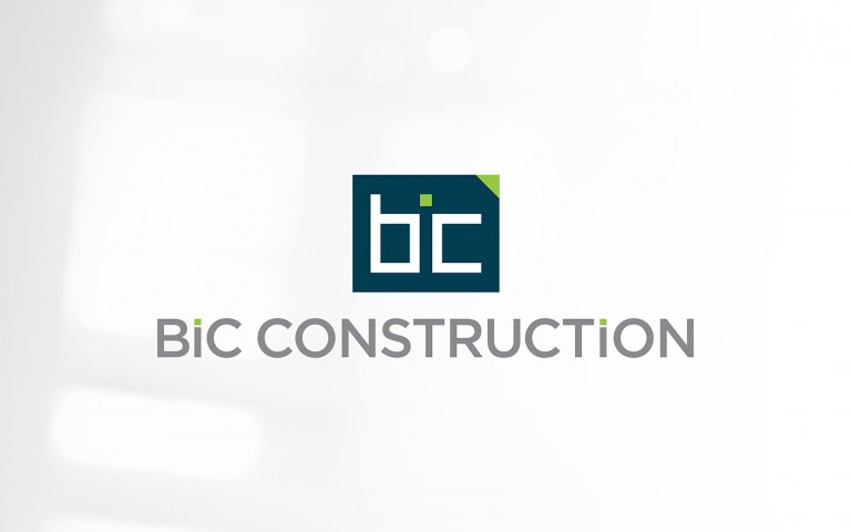 BIC Construction identity - Stack1 logo lockup