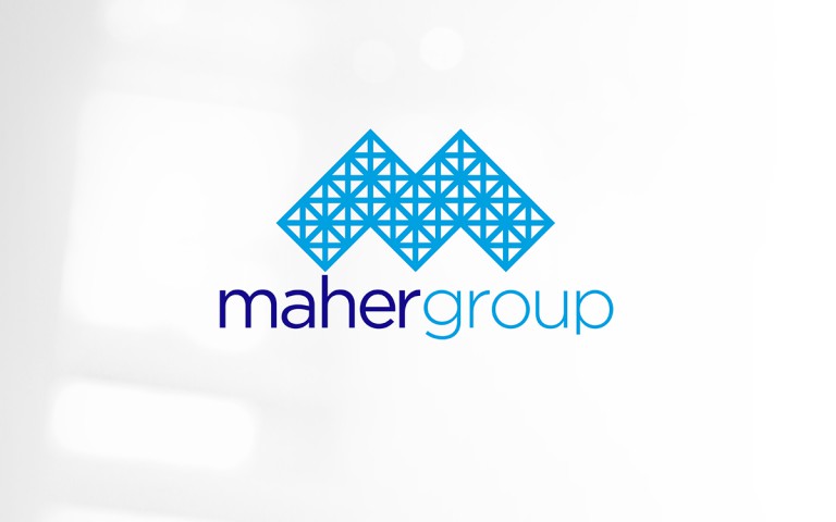 maher group - maher group - 2 colour embroidery logo