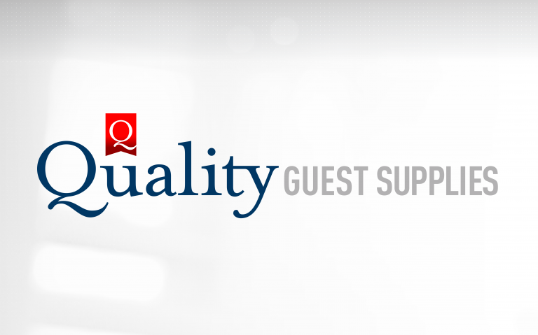 Quaity Guest Supplies - linear logo positive