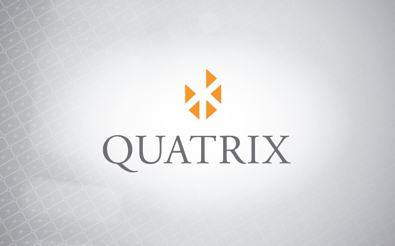 quatrix corporate logo stack positive