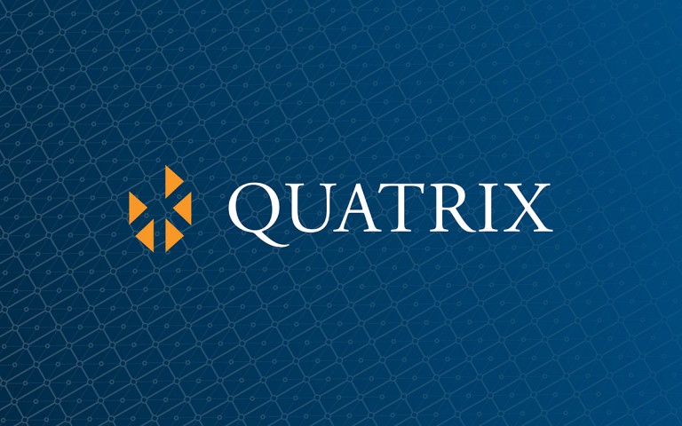 quatrix corporate logo linear reverse