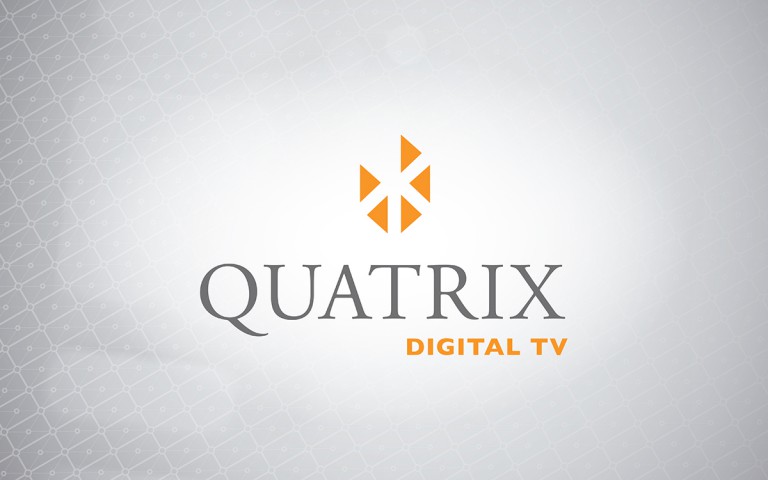 quatrix digital TV  logo stack positive