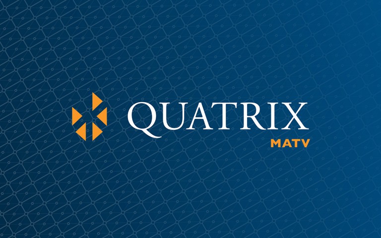 quatrix matv logo linear reverse